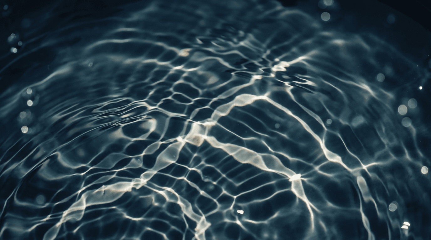 Underwater AI computing pod resting on a riverbed